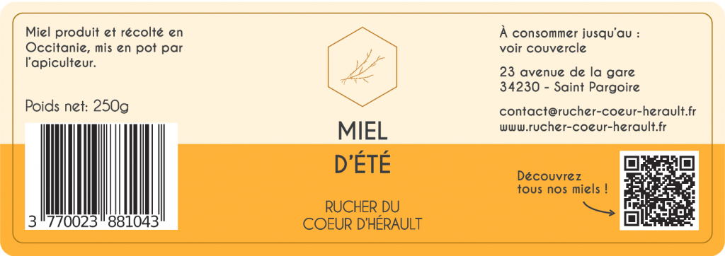 miel d'été rucher coeur herault